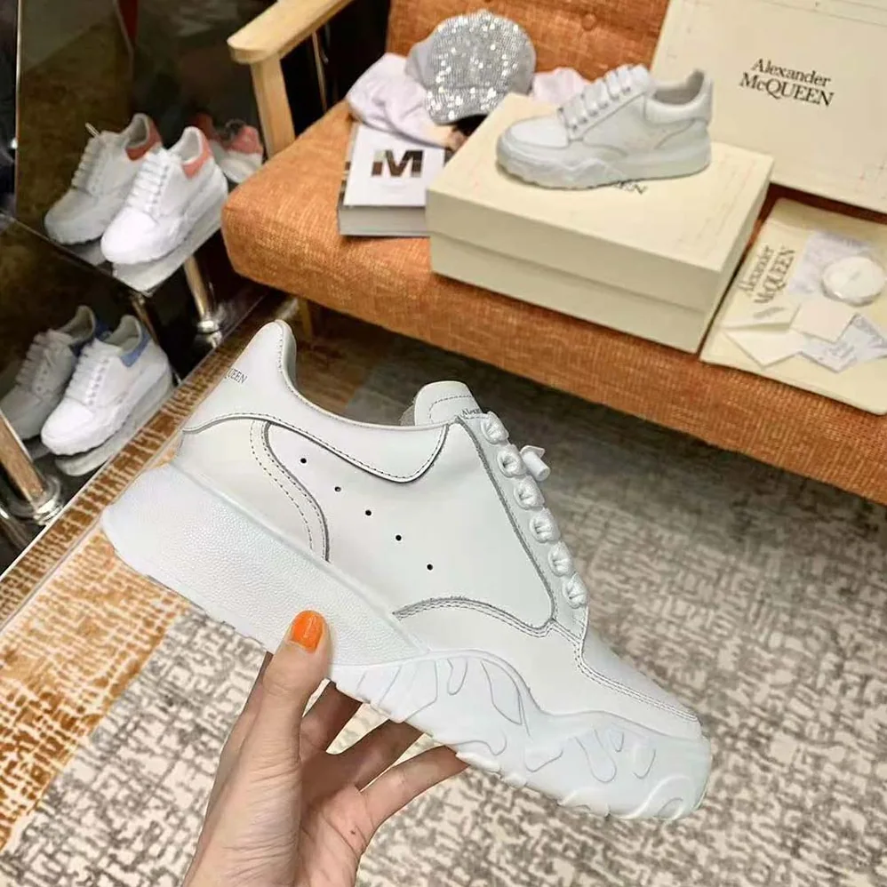 Alexander Mcqueen Court Trainer for Women in White