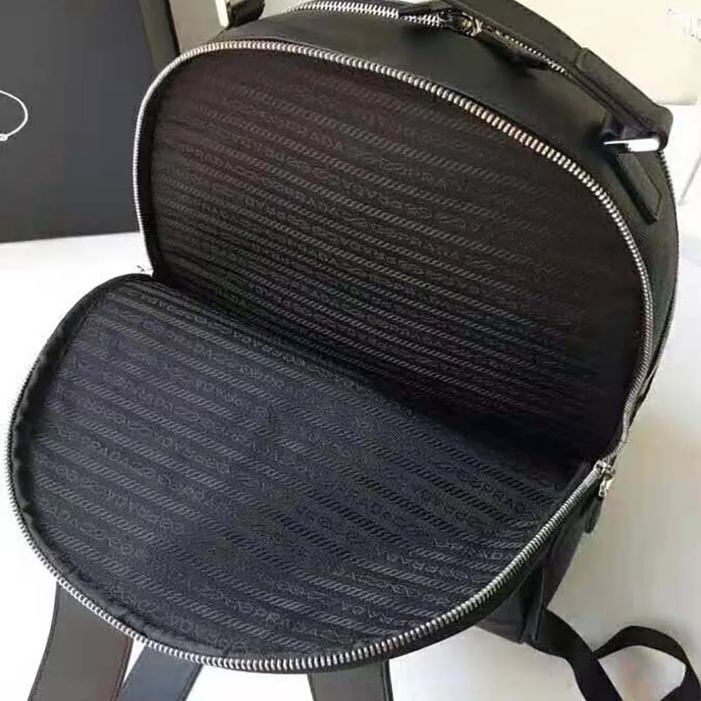 Prada Saffiano Leather Backpack for Men in Black Prada Saffiano Leather Backpack for Men in Black