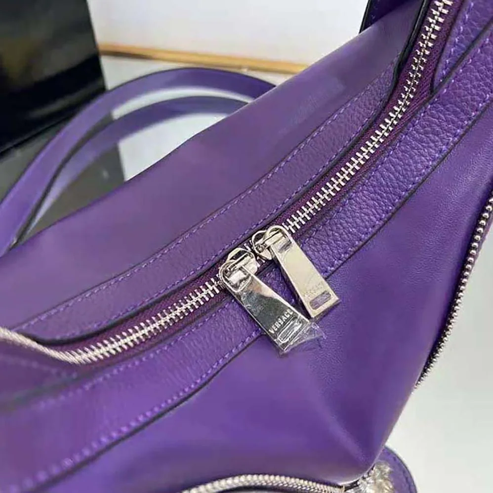 Versace Repeat Small Hobo Bag for Women in Purple