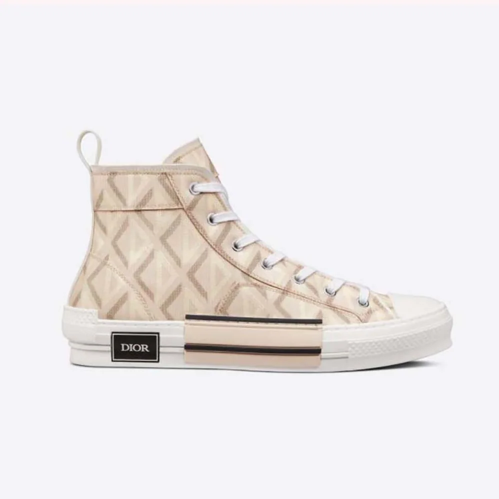 Dior B23 High-Top Sneaker Natural CD Diamond Canvas for Unisex