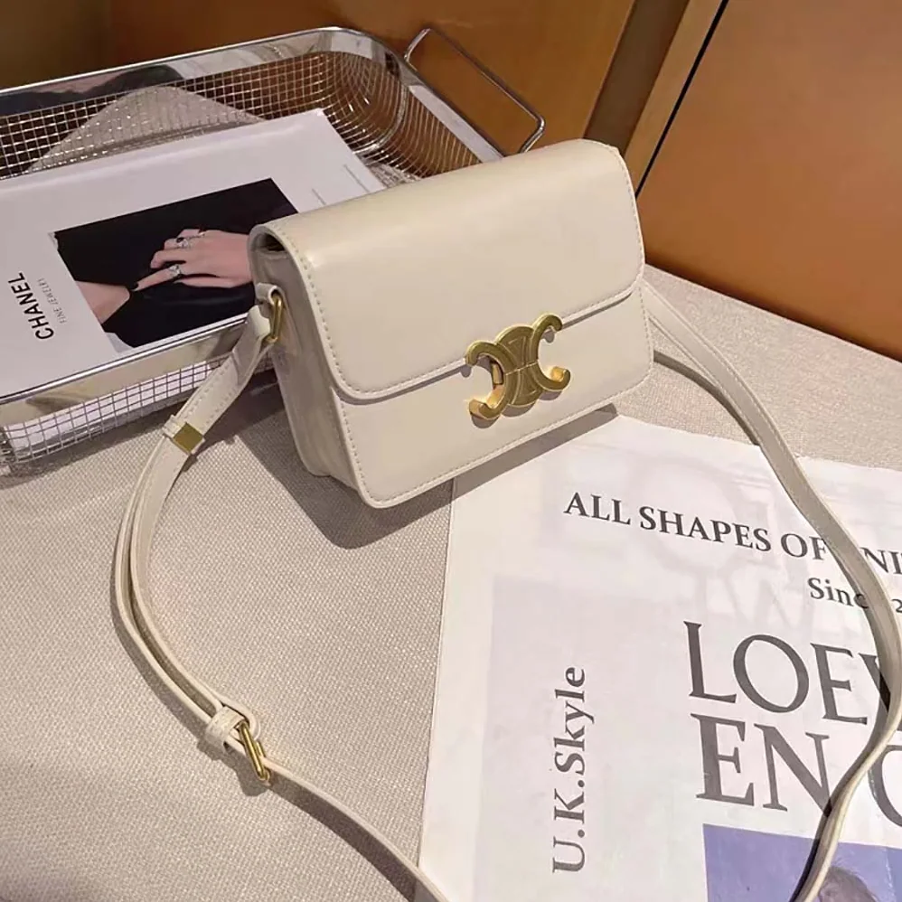 Celine Teen Triomphe Bag in Shiny Calfskin for Women