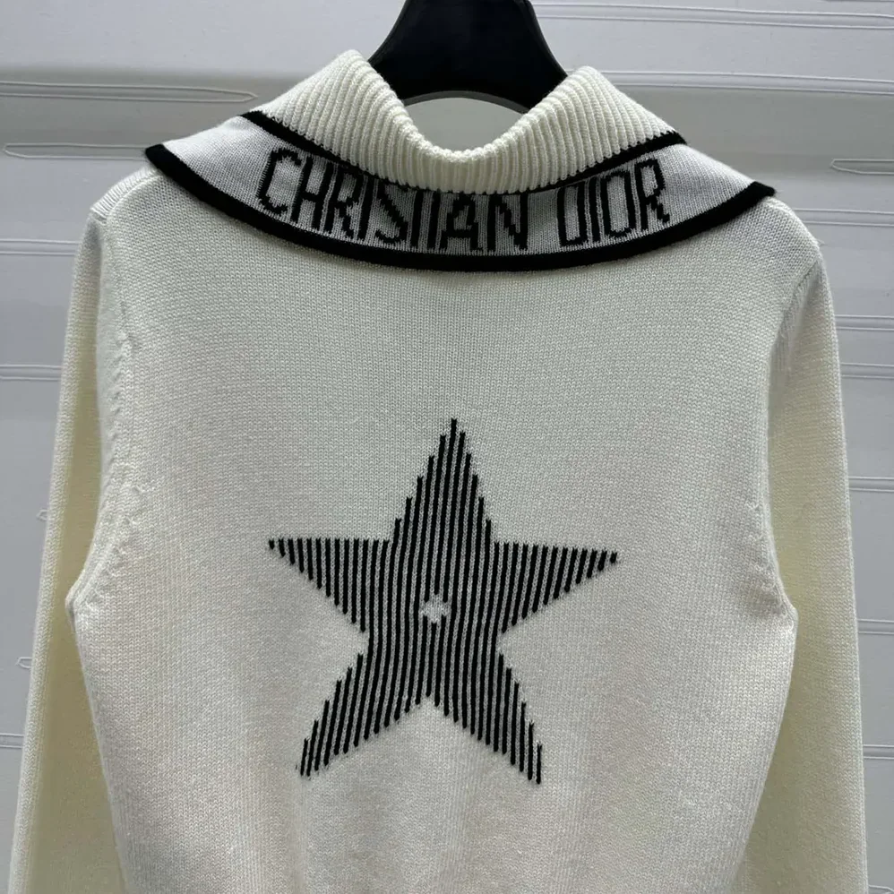 Dior DiorAlps Sweater White Wool and Cashmere Knit for Women