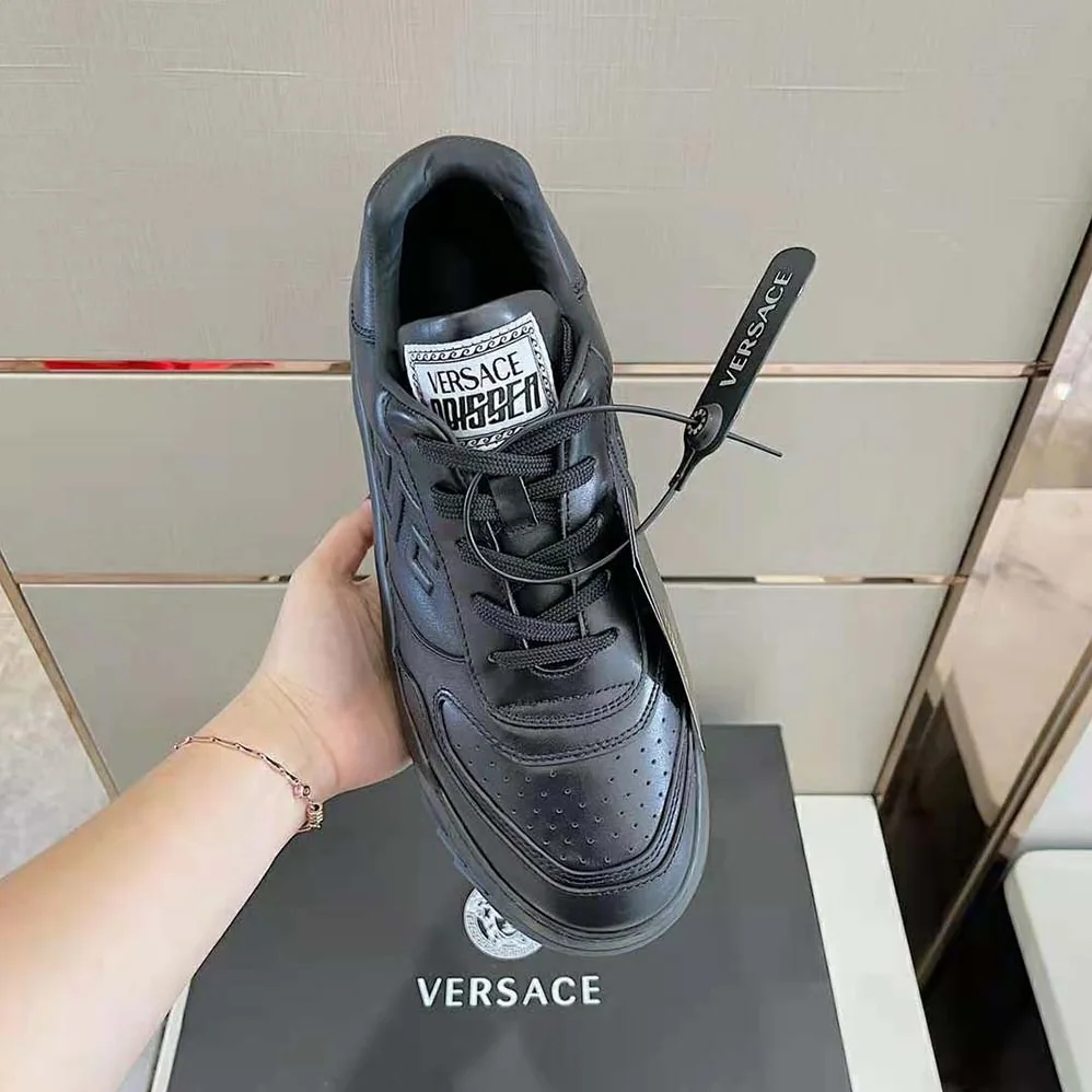Versace Greca Odissea Sneakers for Men in Black