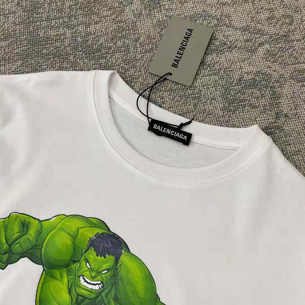 Balenciaga Hulk 2021Marvel Medium Fit T for Women in Shirt in White