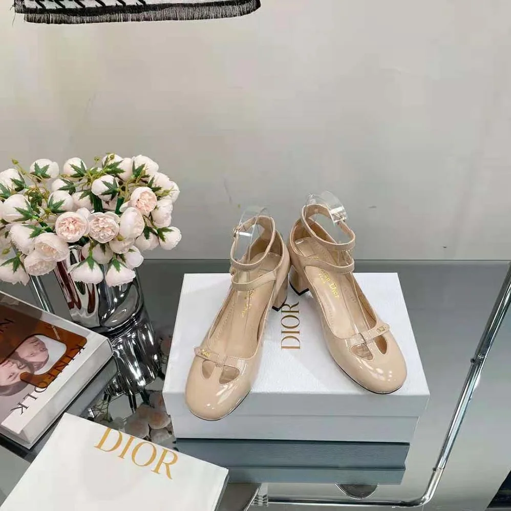 Dior Aime Dior Ballerina Pump Nude Patent Calfskin for Women