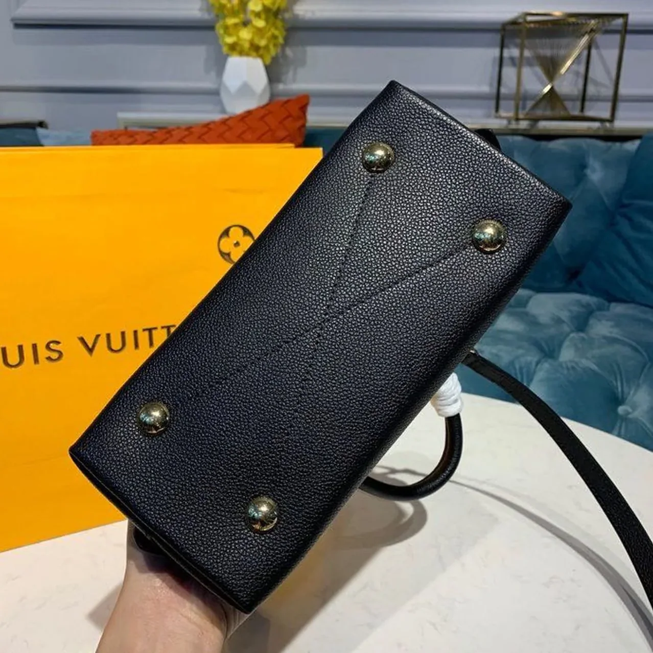 Louis Vuitton Neo Alma BB Top Handle Bag / Black Monogram Empreinte Gold Hardware Louis Vuitton Neo Alma BB Top Handle Bag / Black Monogram Empreinte Gold Hardware