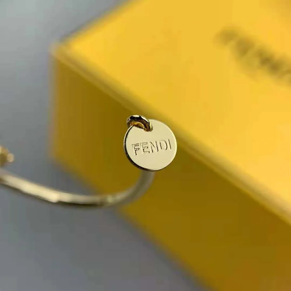 Fendi Signature Bracelet Gold for Women in Colored Bracelet