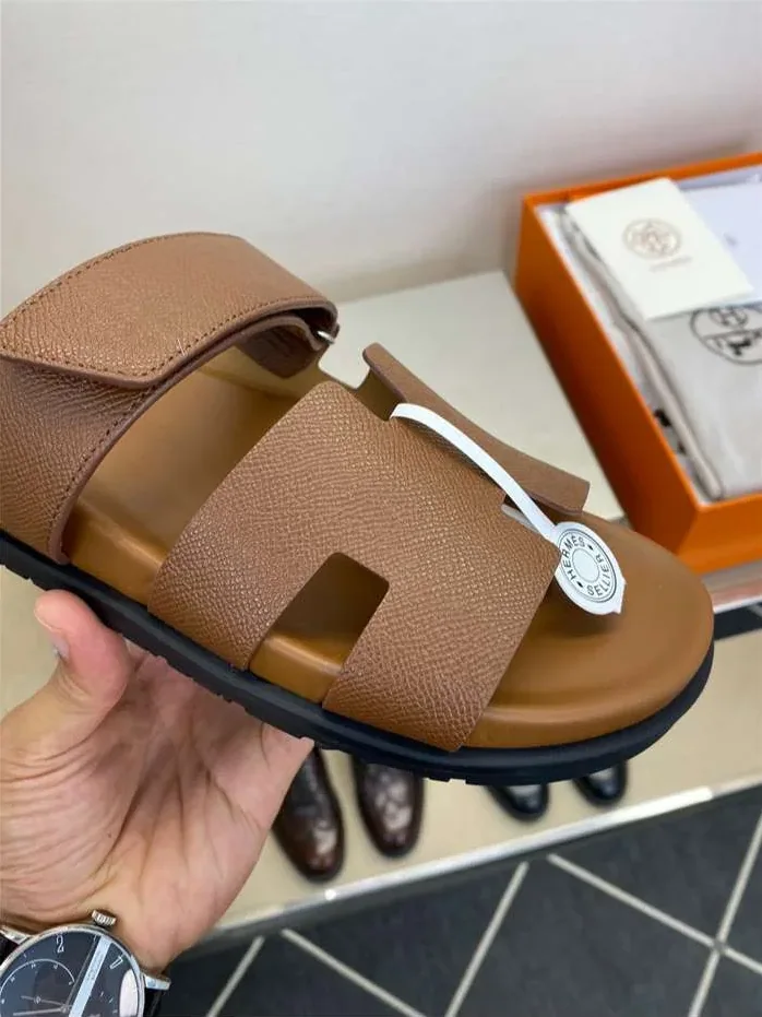Hermes Chypre Sandal Dark Brown Hermes Chypre Sandal Dark Brown