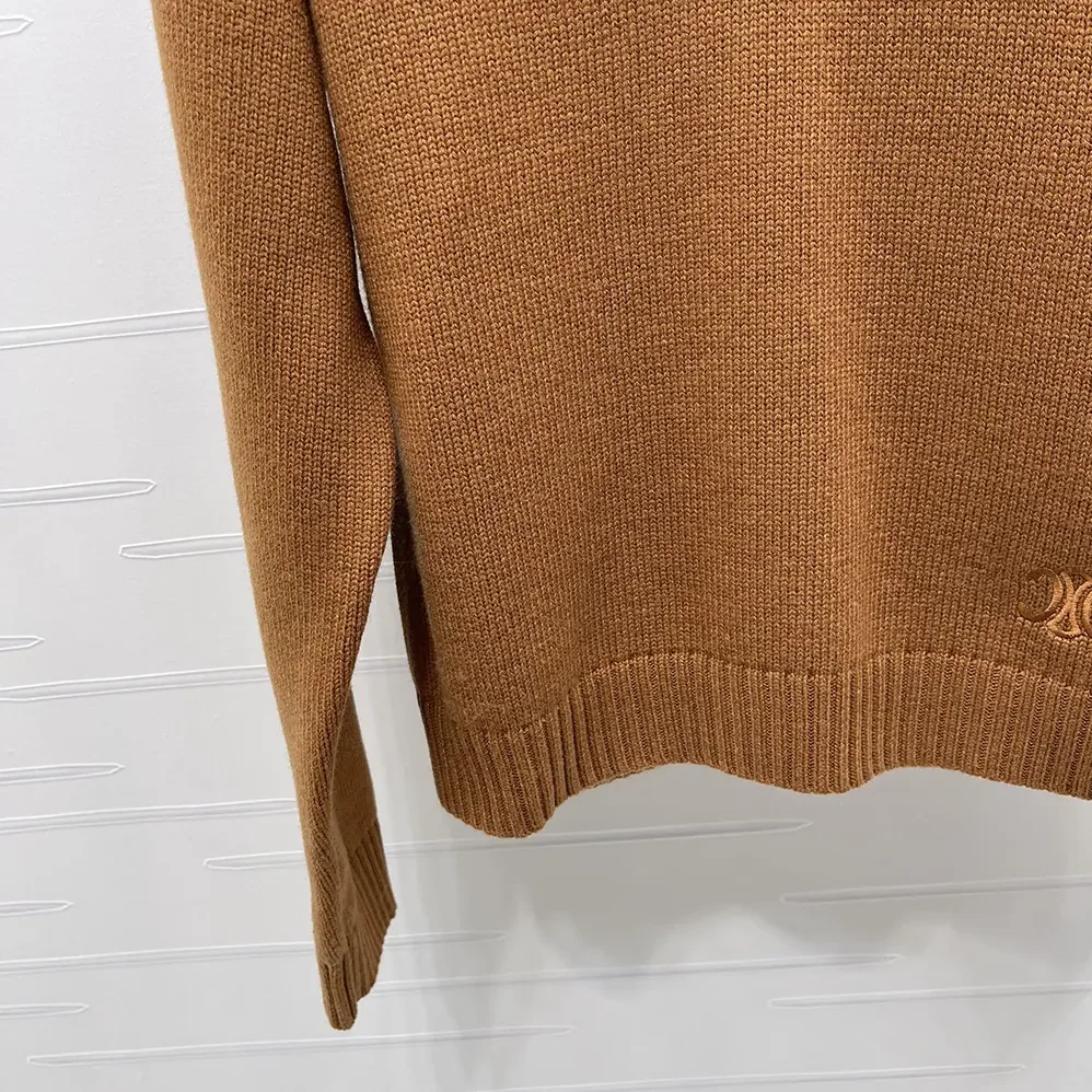 Celine V-Neck Sweater in Cashmere for Men in Brown