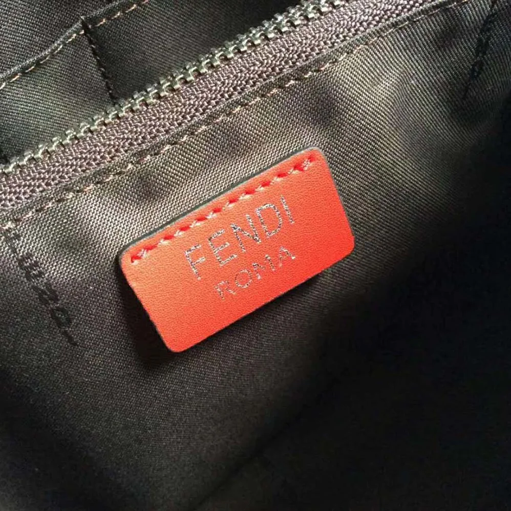 Fendi By the Way Regular Leather Boston Bag for Women in Red Fendi By the Way Regular Leather Boston Bag for Women in Red