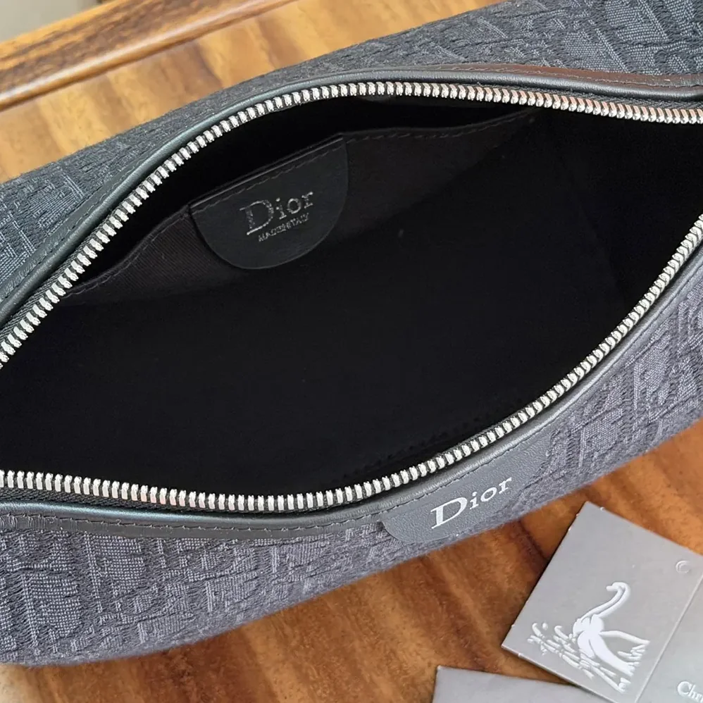 Dior Jett Pouch Black Dior Oblique Jacquard for Men Dior Jett Pouch Black Dior Oblique Jacquard for Men