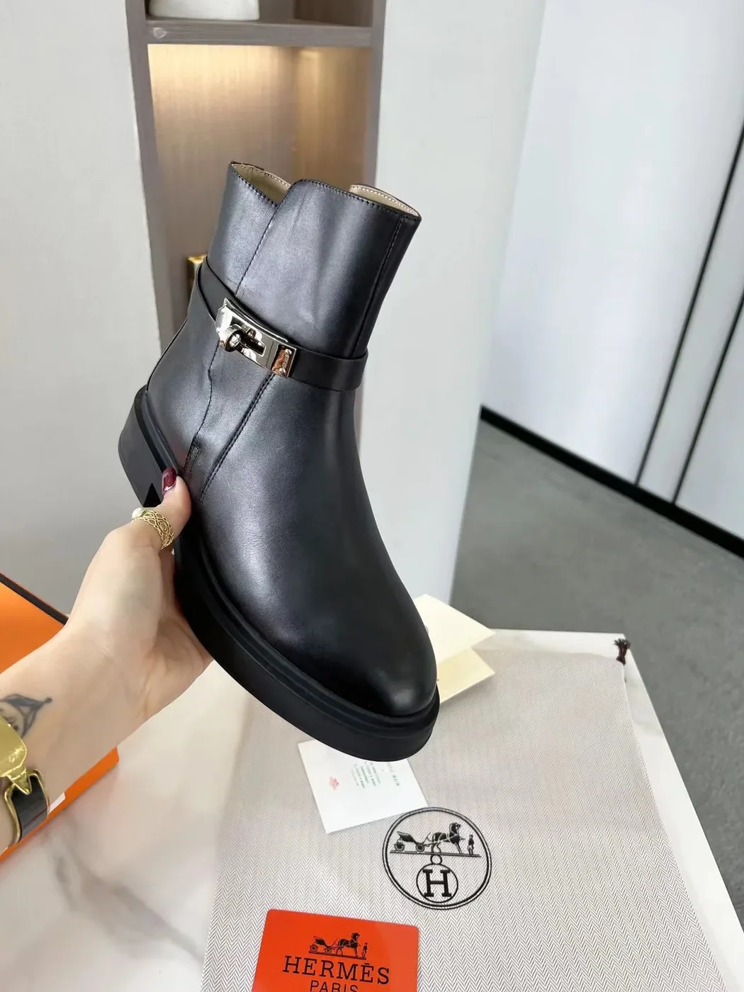Hermes Veo Ankle Boots Black , Shoes Hermes Veo Ankle Boots Black , Shoes