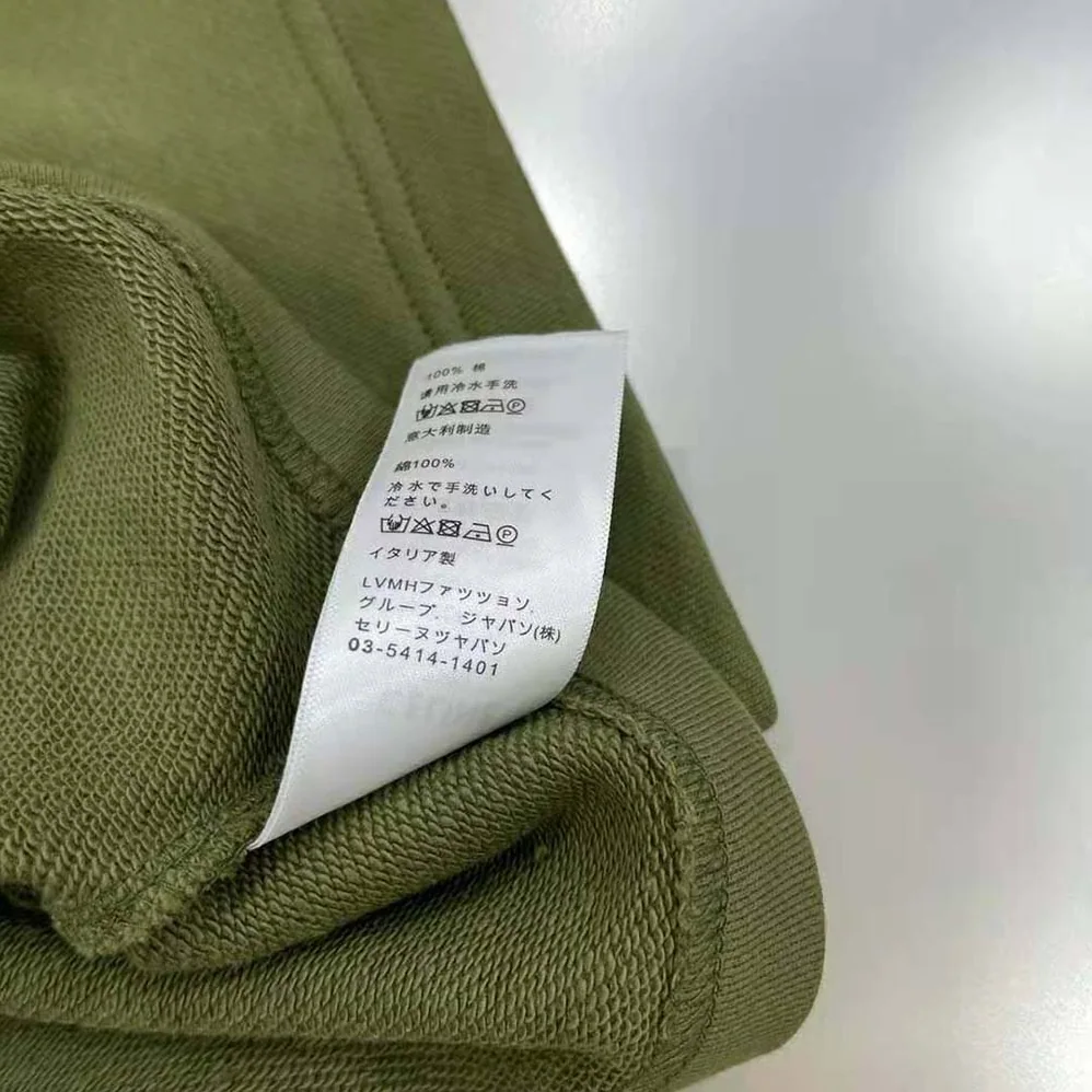 Celine Cropped Celine T-shirt in Cotton Fleece for Women in Green