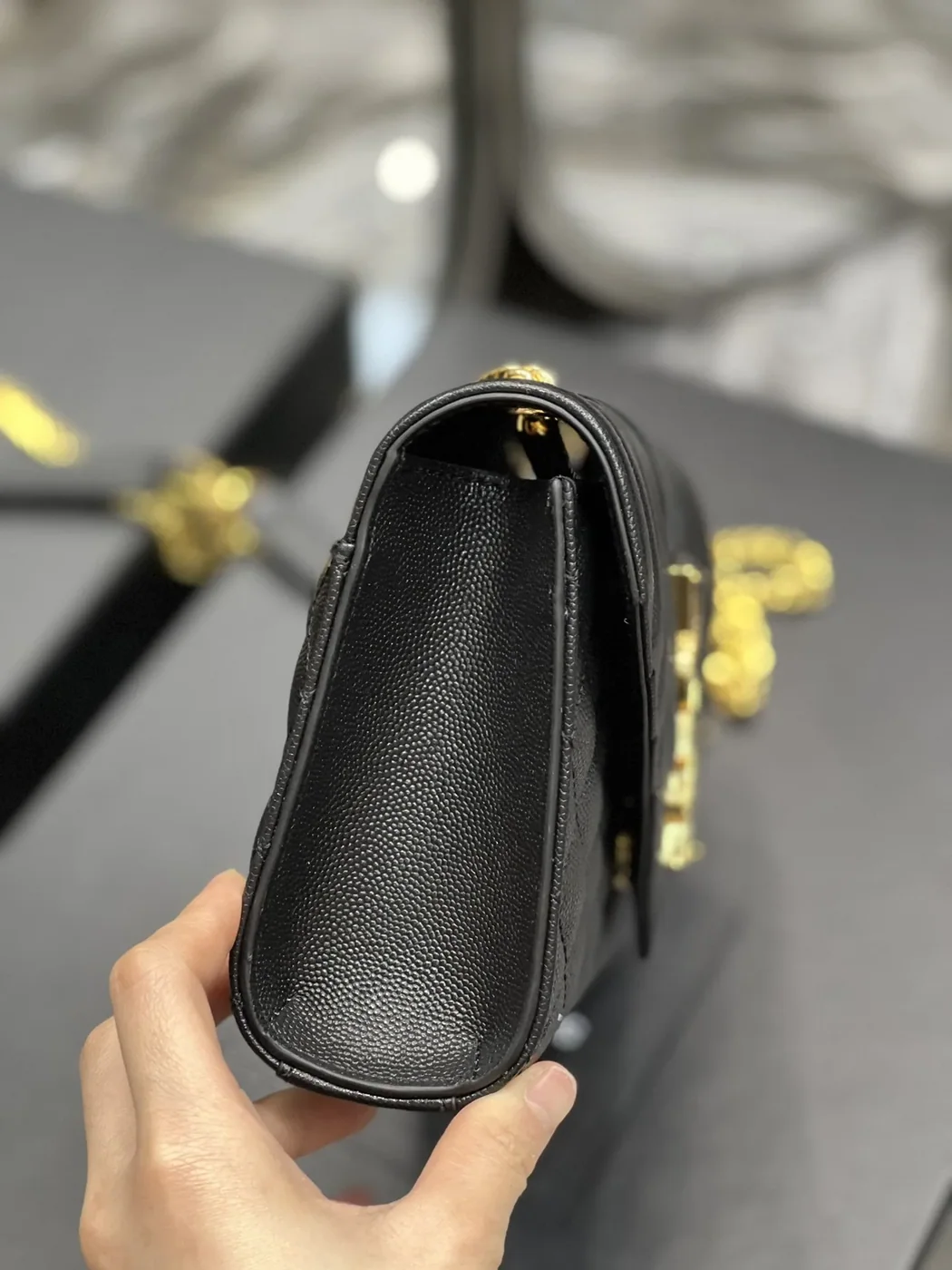 Saint Laurent Small Bag Black In Mix Matelasse in YSL Saint Laurent Small Bag Black In Mix Matelasse in YSL