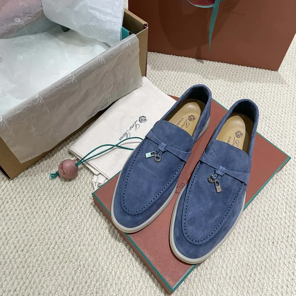Loro Piana Summer Charms Walk Loafers for Unisex in Navy