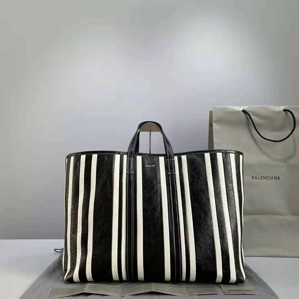 Balenciaga Barbes Large East-West Shopper Bag in Black for Women