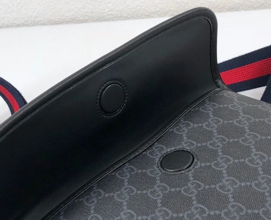 Gucci GG Black Belt Bag Black/Grey GG Supreme Canvas With Black / Gucci GG Black Belt Bag Black/Grey GG Supreme Canvas With Black /