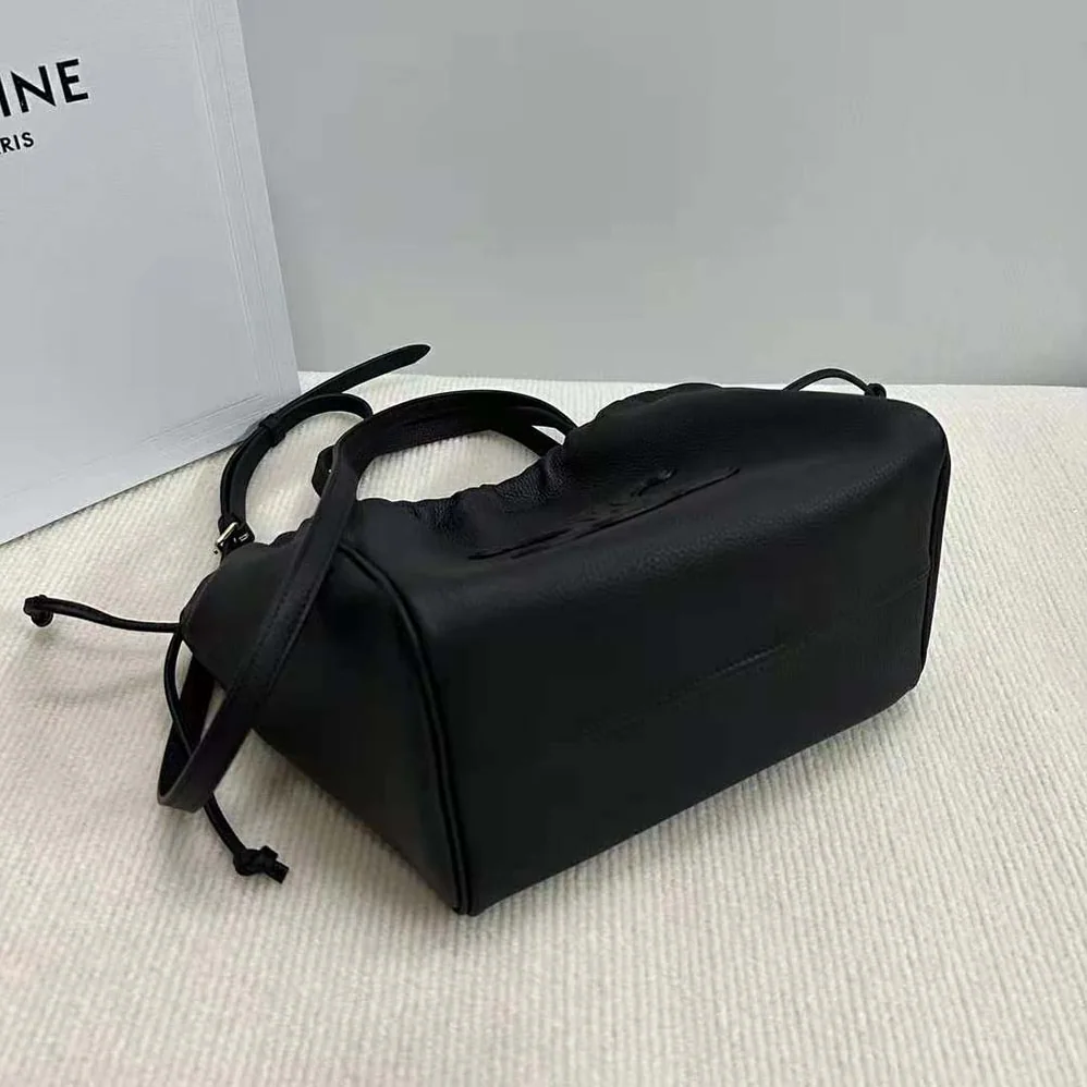 Celine Small Cabas Drawstring Cuir Triomphe in Grained Calfskin for Women Celine Small Cabas Drawstring Cuir Triomphe in Grained Calfskin for Women