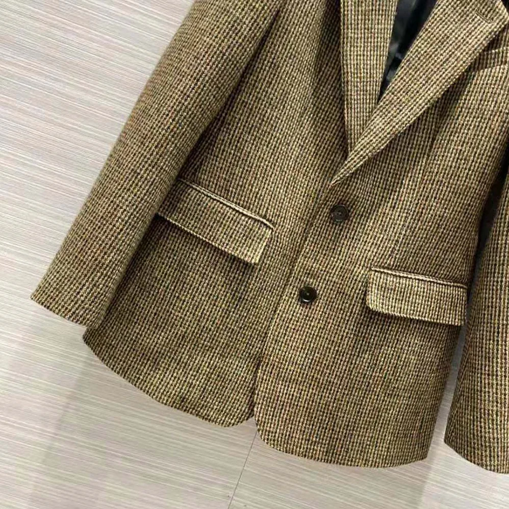 Celine Classic Jacket in Checked Tweed for Women