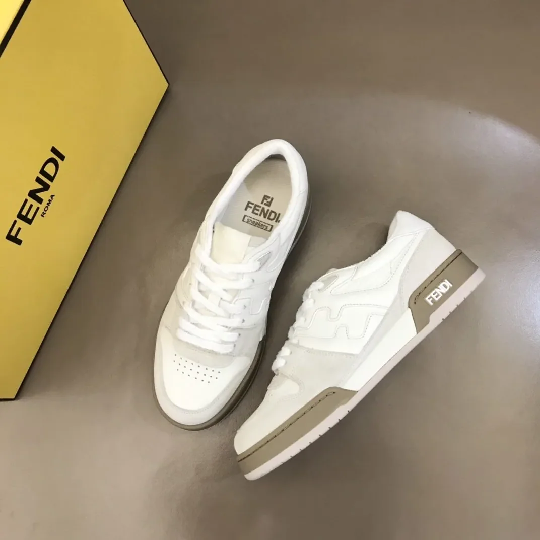 Fendi FD Fendi Match Low Tops Sneakers White 8E8252AHH2F1FHS Fendi FD Fendi Match Low Tops Sneakers White 8E8252AHH2F1FHS