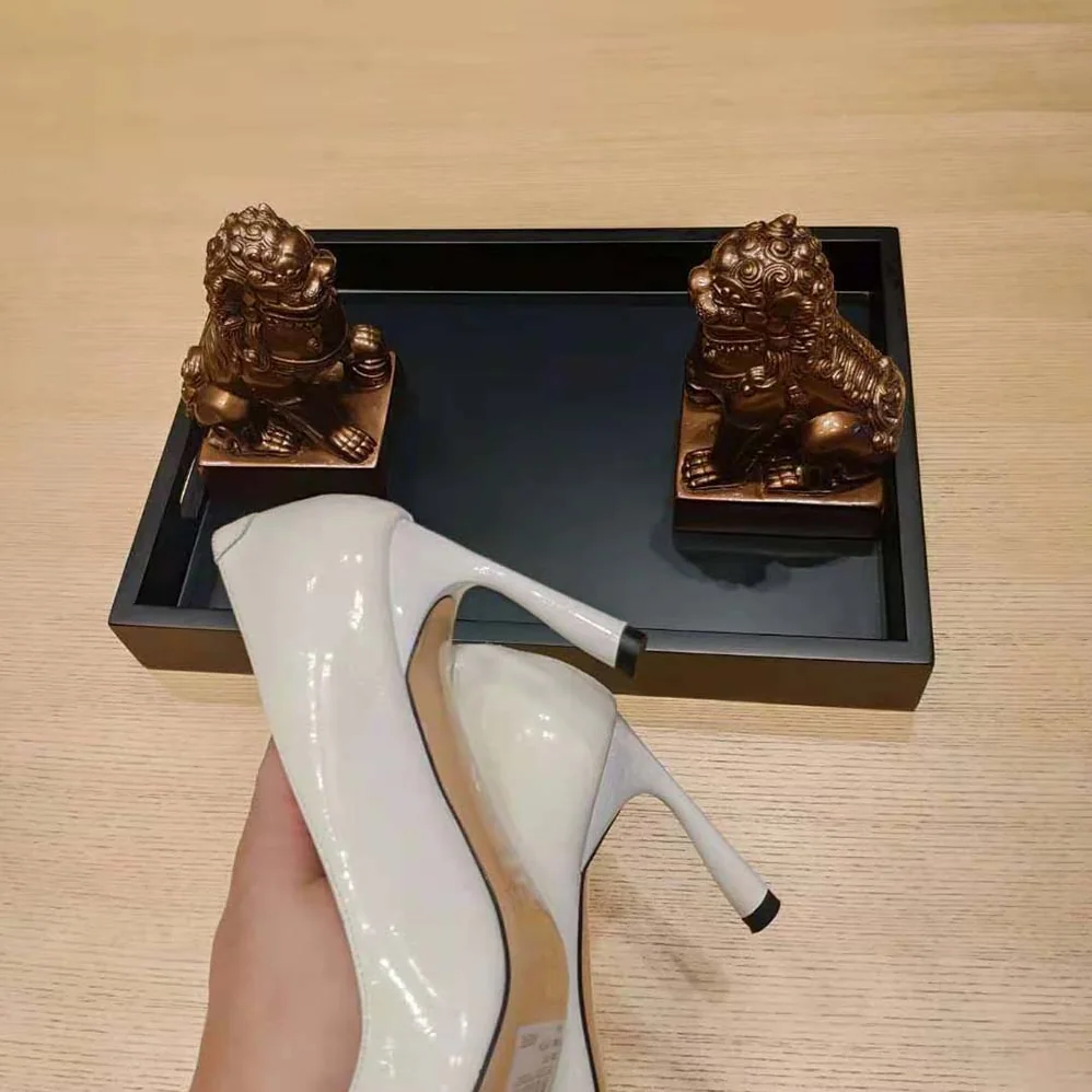 Jimmy Choo Brittany 100 White Naplack Pumps with Angled Heel for Women Jimmy Choo Brittany 100 White Naplack Pumps with Angled Heel for Women