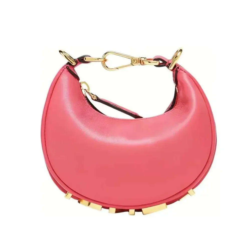 Fendi Nano Fendigraphy Pink Leather Charm for Women