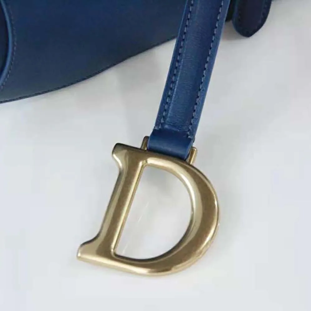 Dior Saddle Bag Indigo Blue Gradient Calfskin for Women