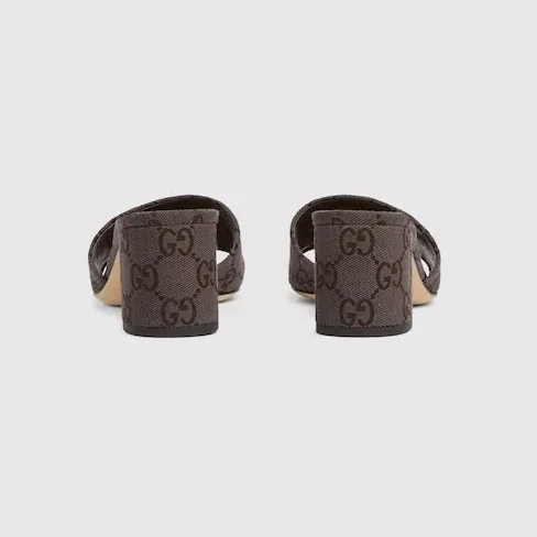 Gucci Horsebit Slide Sandals Dark Brown