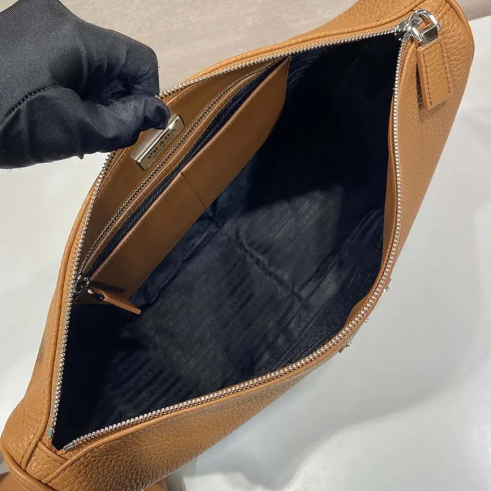 Prada Leather Shoulder Bag for Unisex in Brown