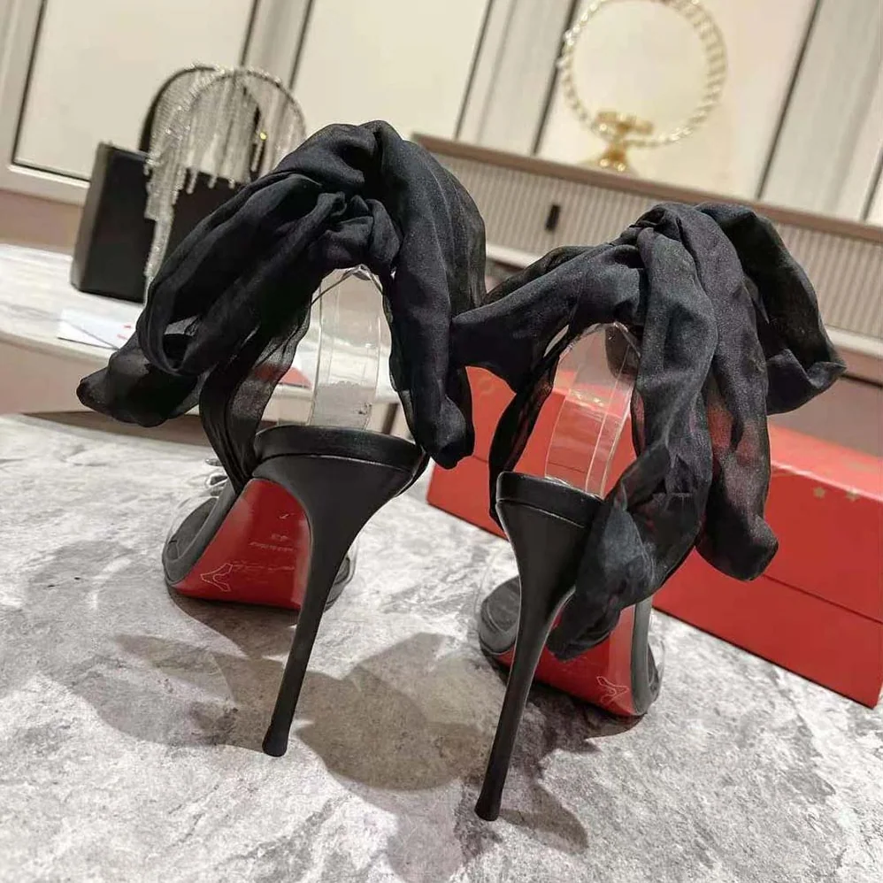Christian Louboutin Astrinodo 100 mm Heel Height for Women in Black Christian Louboutin Astrinodo 100 mm Heel Height for Women in Black