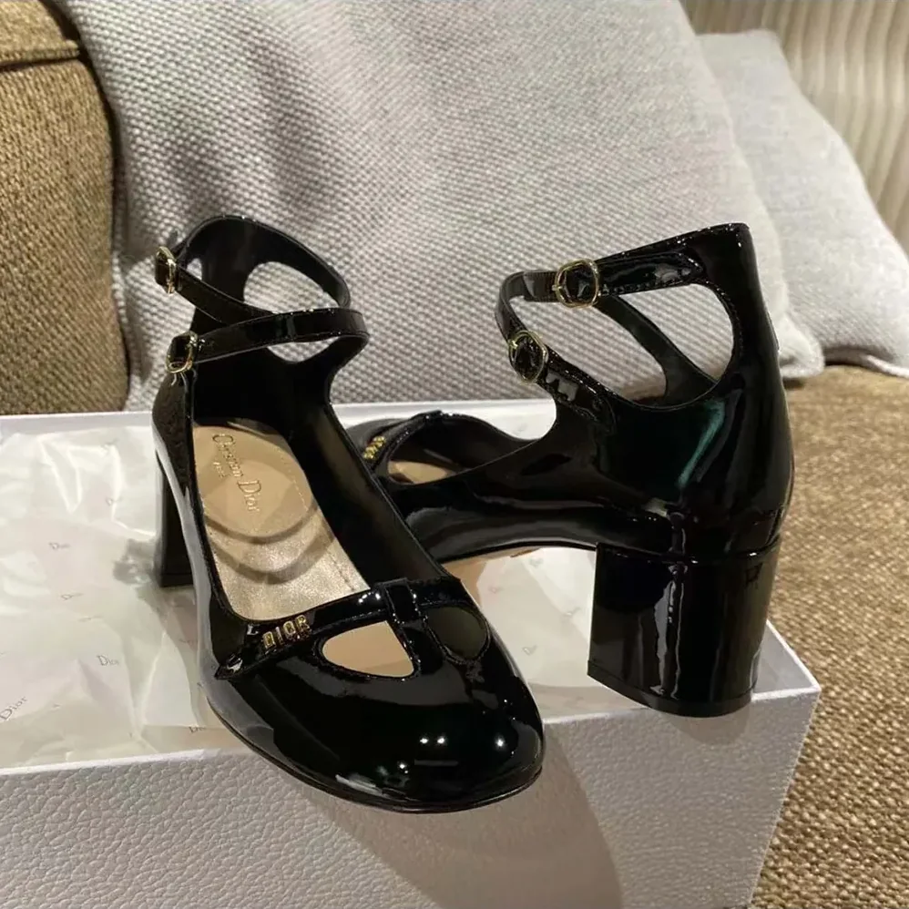 Dior Aime Dior Pump Black Patent Calfskin for Women