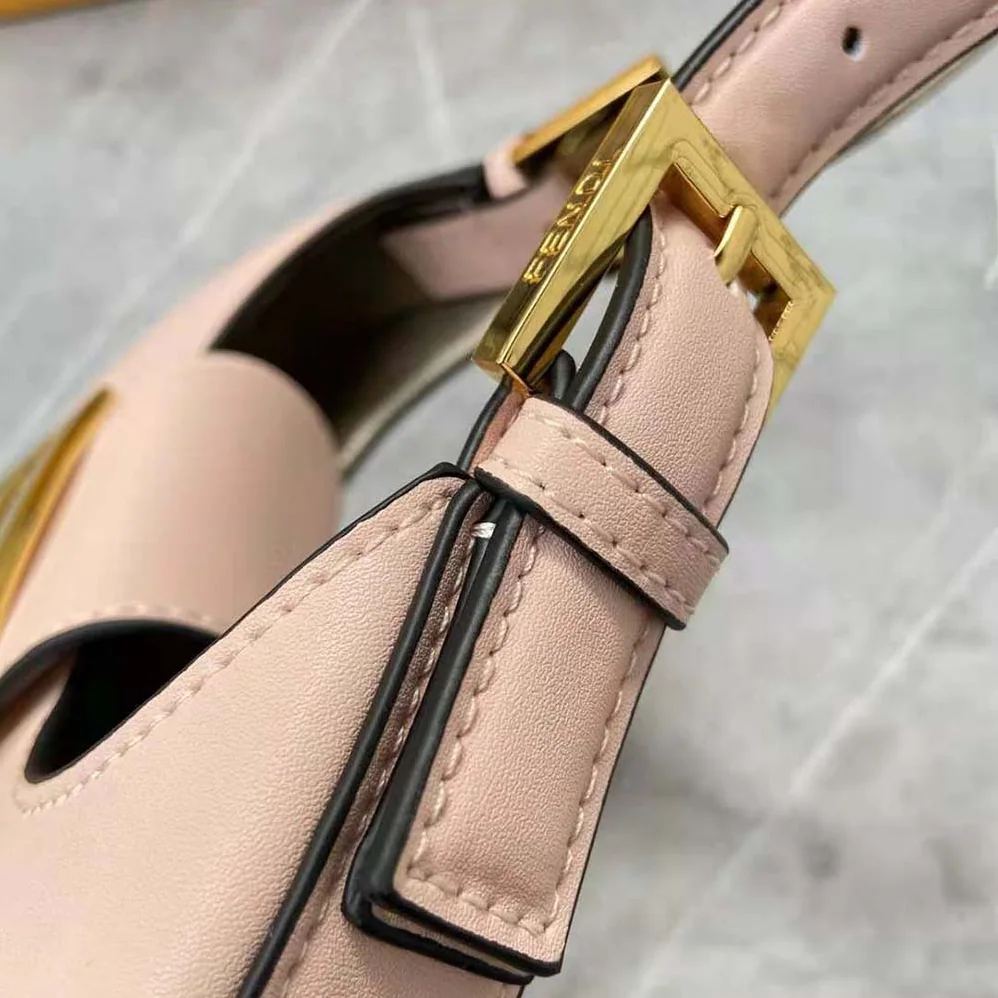 Fendi Cookie Pale Pink Leather Mini Bag for Women Fendi Cookie Pale Pink Leather Mini Bag for Women