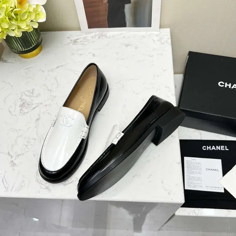 Chanel Moccasins Loafers White