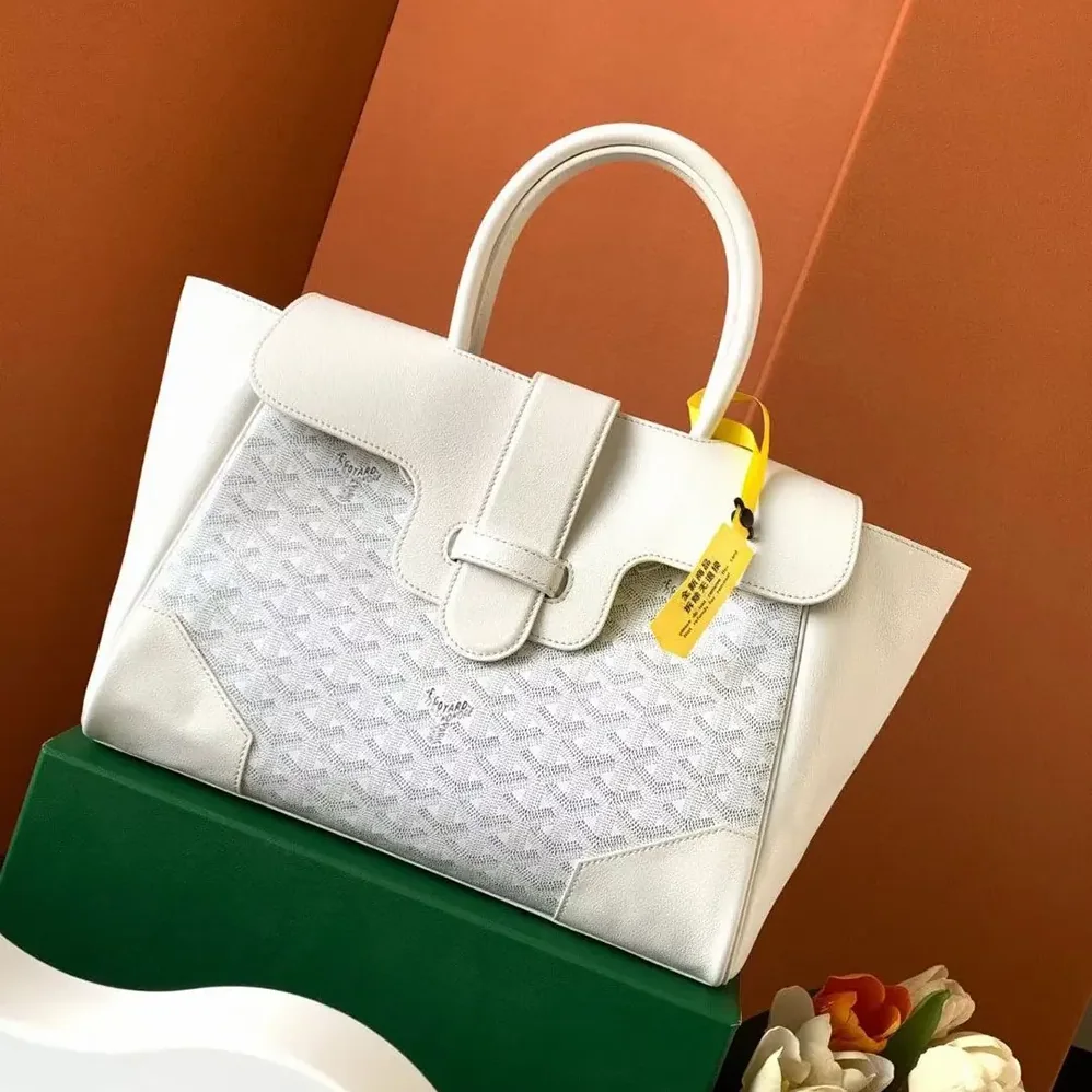 Goyard Saïgon Tote Bag for Women in White