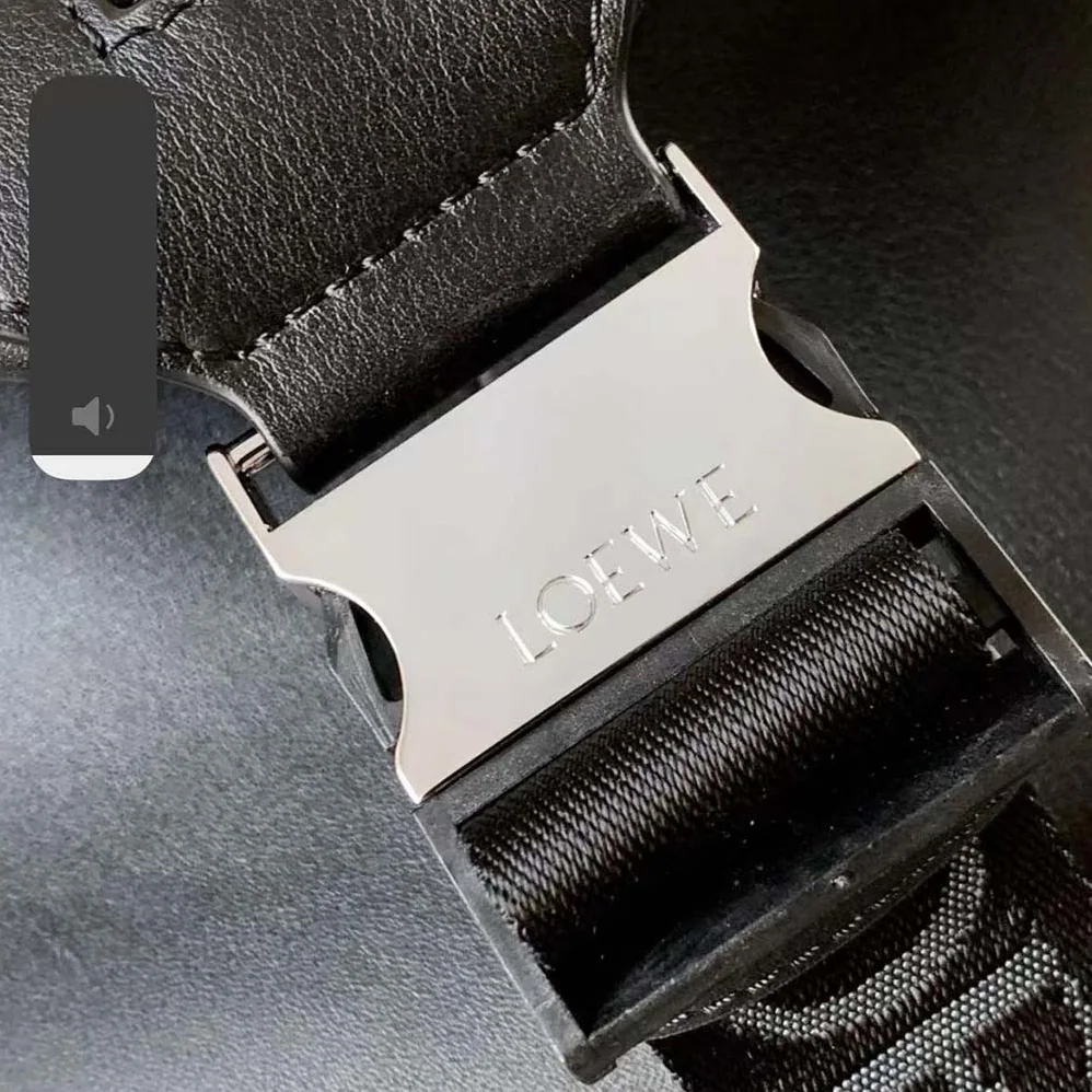 Loewe Convertible Backpack in Classic Calfskin for Men in Black