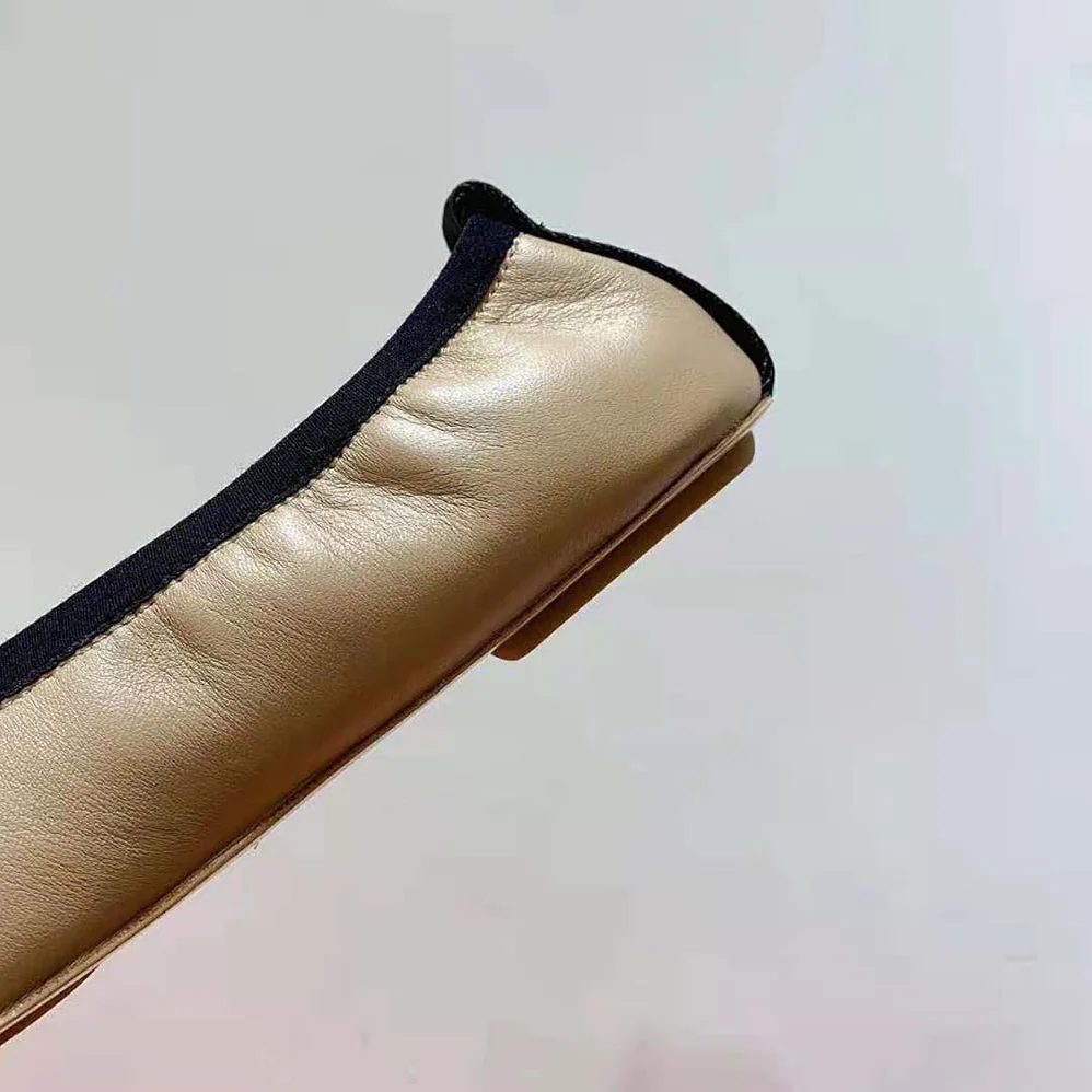 Burberry Logo Detail Vintage Check Cotton Ballerinas for Women in Sandy Burberry Logo Detail Vintage Check Cotton Ballerinas for Women in Sandy