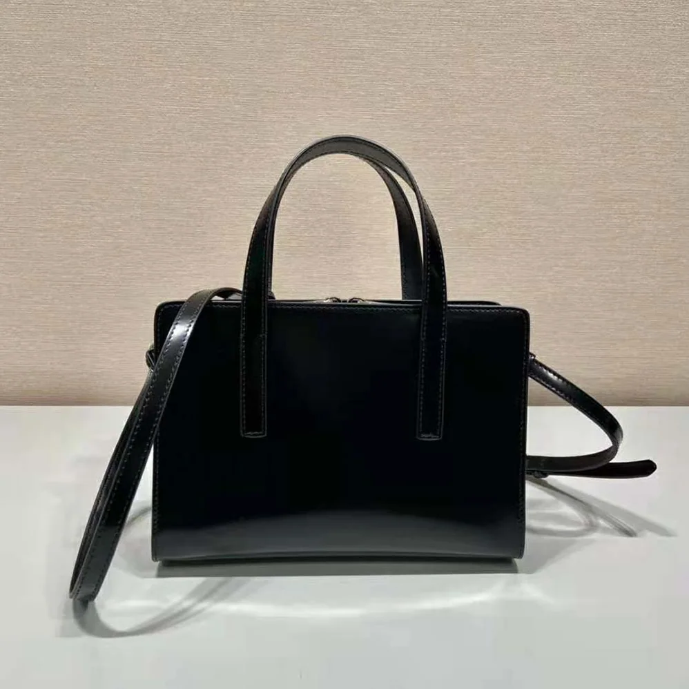 Prada Re-Edition 1995 Brushed-Leather Mini Handbag for Women in Black