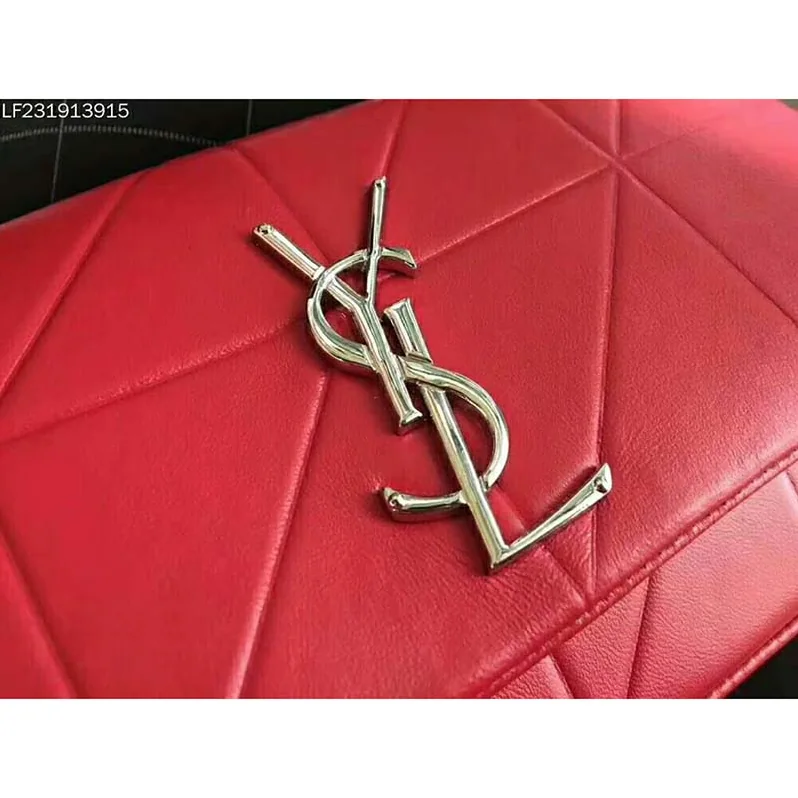 Saint Laurent YSL Medium Jamie Bag in Patchwork Leather in Red Saint Laurent YSL Medium Jamie Bag in Patchwork Leather in Red