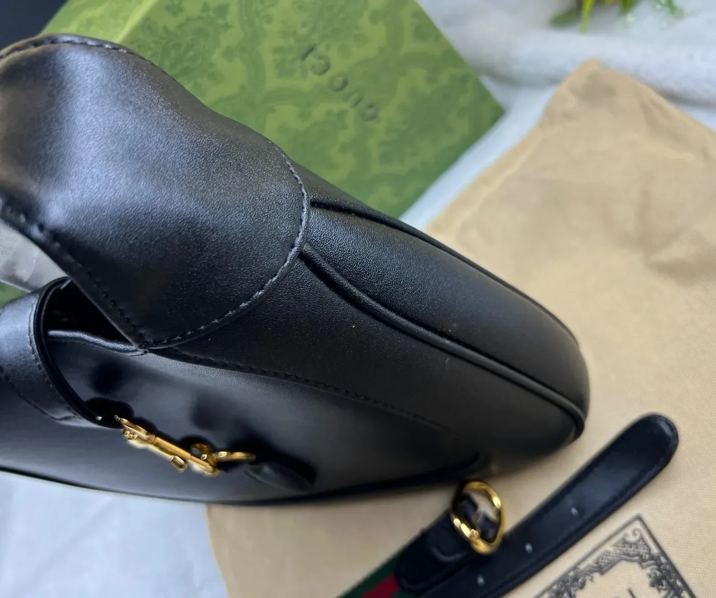 Gucci Jackie 1961 Small Shoulder Bag Black Gucci Jackie 1961 Small Shoulder Bag Black