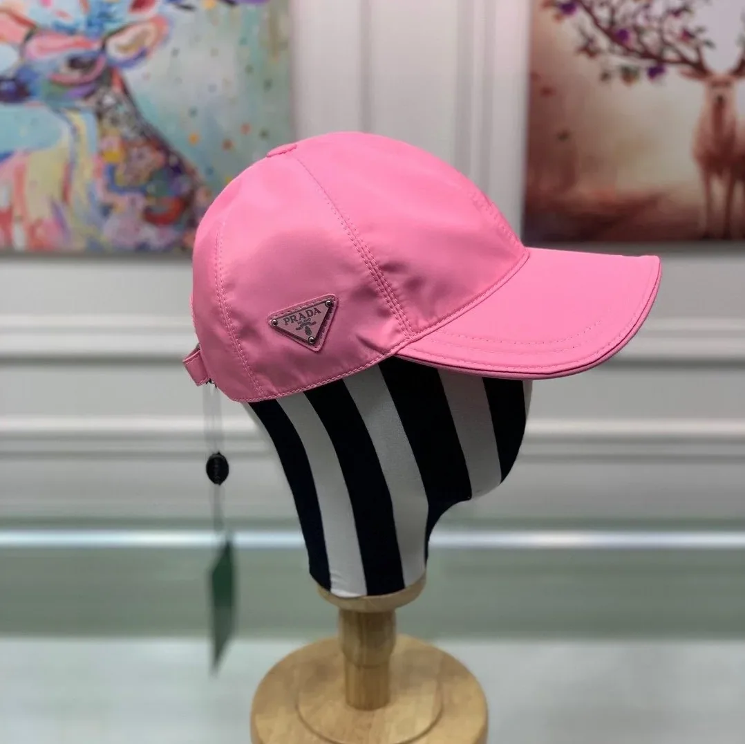 Prada Re-Nylon Baseball Cap Pink Prada