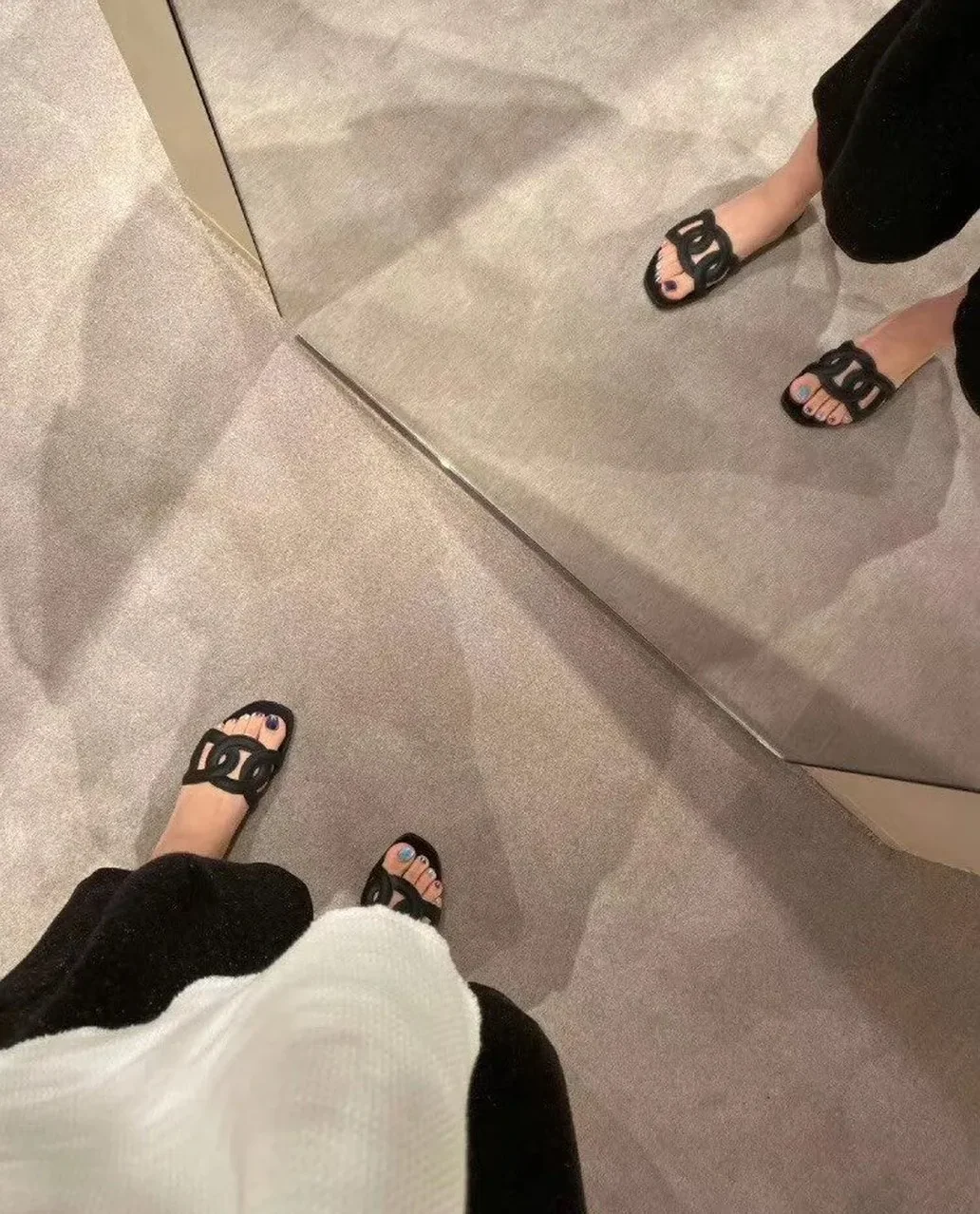Hermes Aloha Sandal Black , Shoes for Women