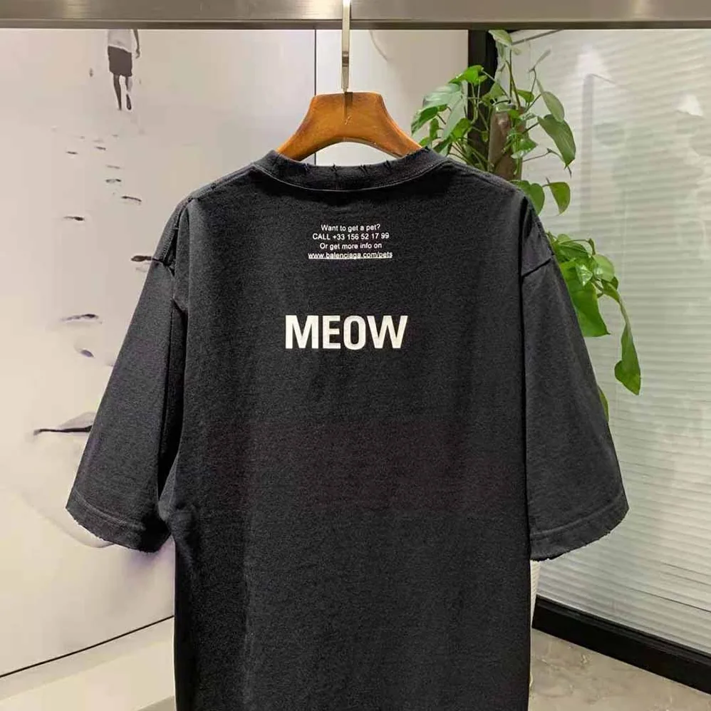 Balenciaga I Love Cats XL T for Men in Shirt in Black
