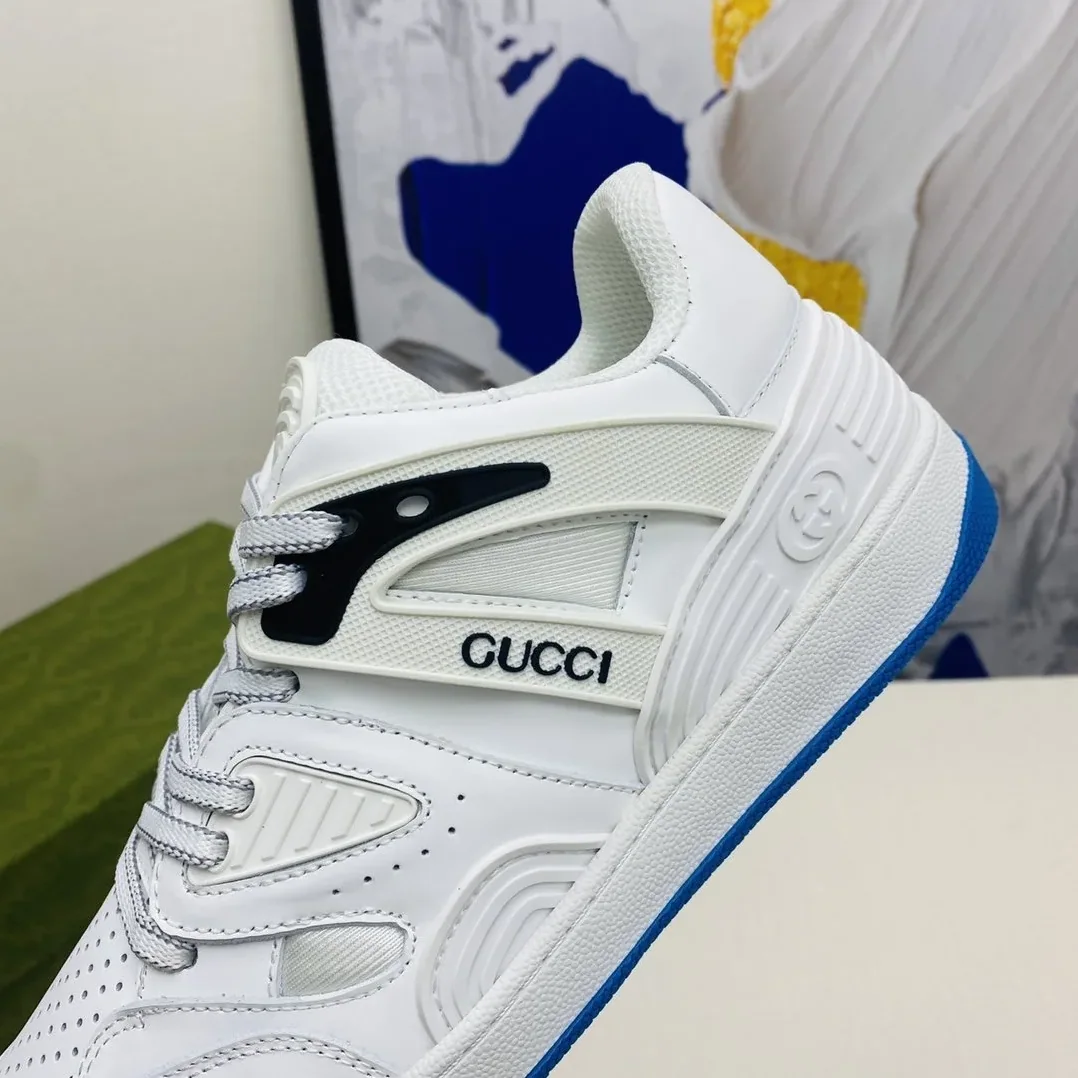 Gucci Gucci Basket Sneaker By Fabrics White for Women