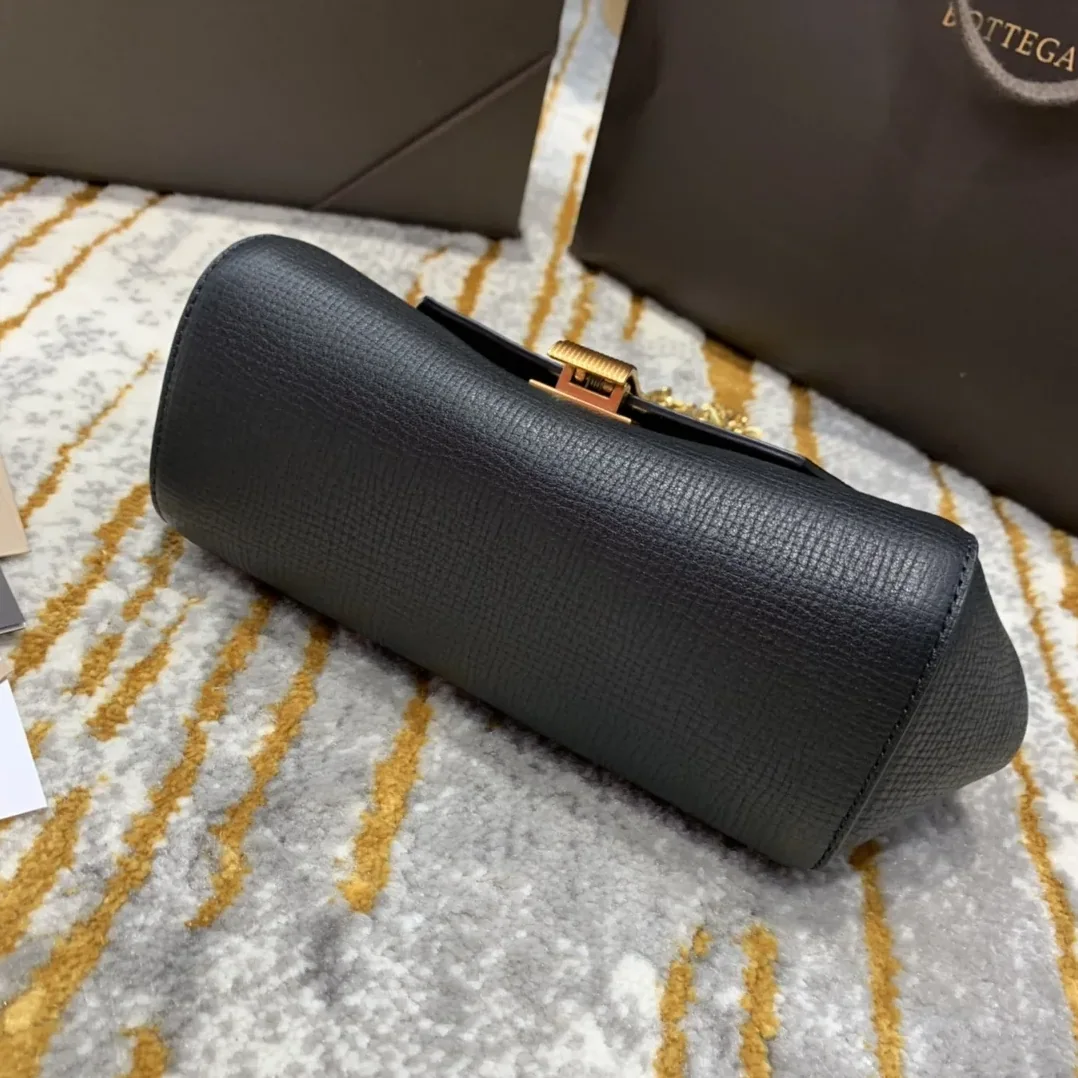 Bottega Veneta Mini Angle Palmellato Bag Black