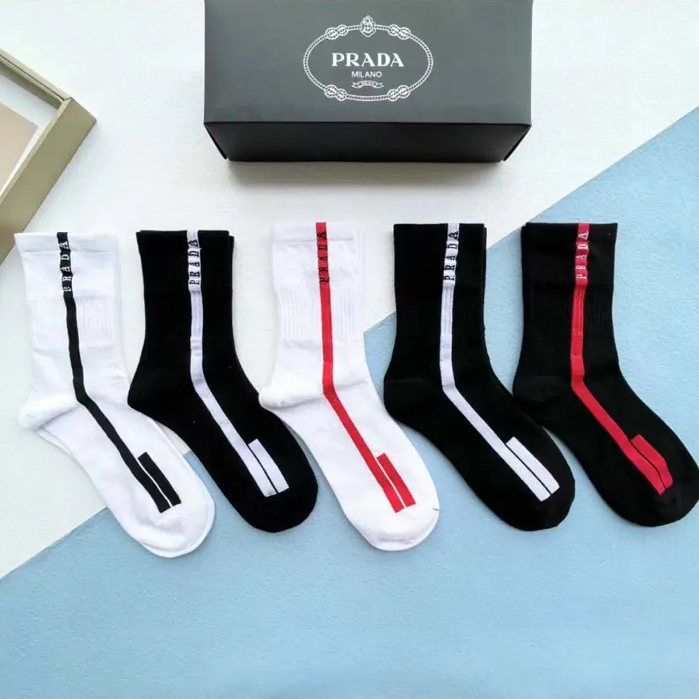 Prada Re-Nylon Knit Socks 5pcs for Unisex Prada Re-Nylon Knit Socks 5pcs for Unisex