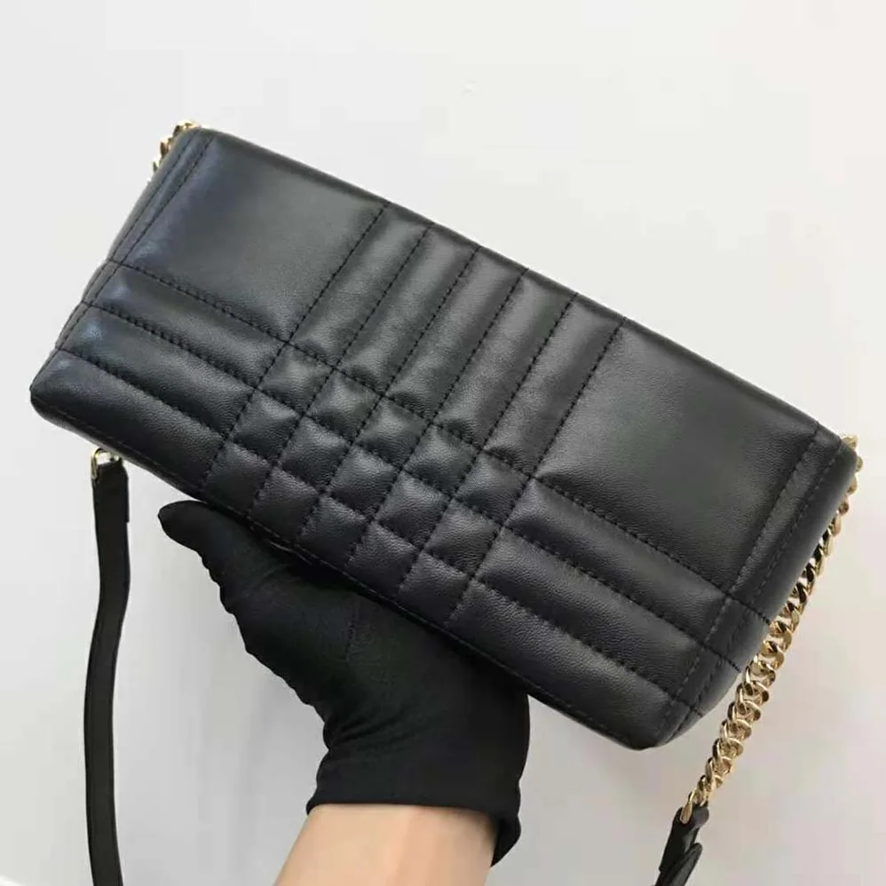 Burberry Small Quilted Lambskin Soft Lola Bag for Women in Black Burberry Small Quilted Lambskin Soft Lola Bag for Women in Black