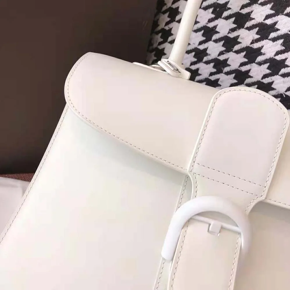 Delvaux Brillant MM in Box Calf for Women in White Delvaux Brillant MM in Box Calf for Women in White