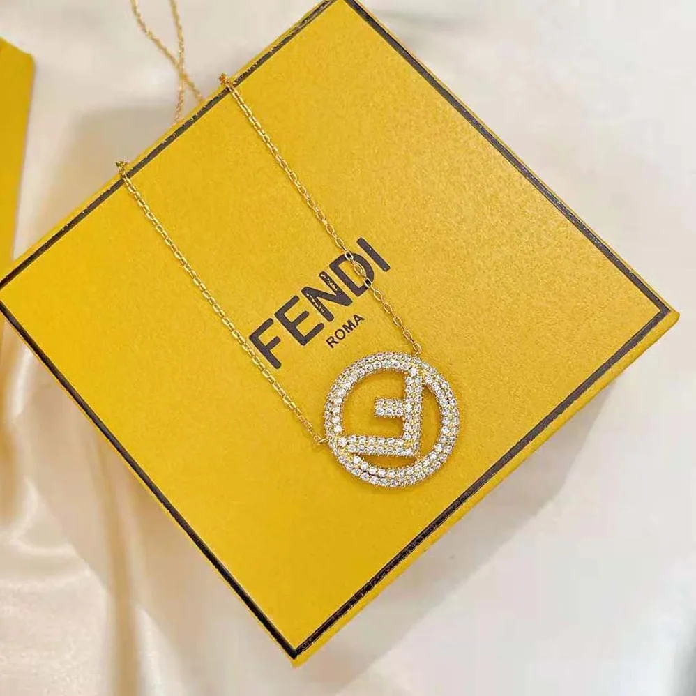 Fendi F is Fendi Gold Color Necklace for Women