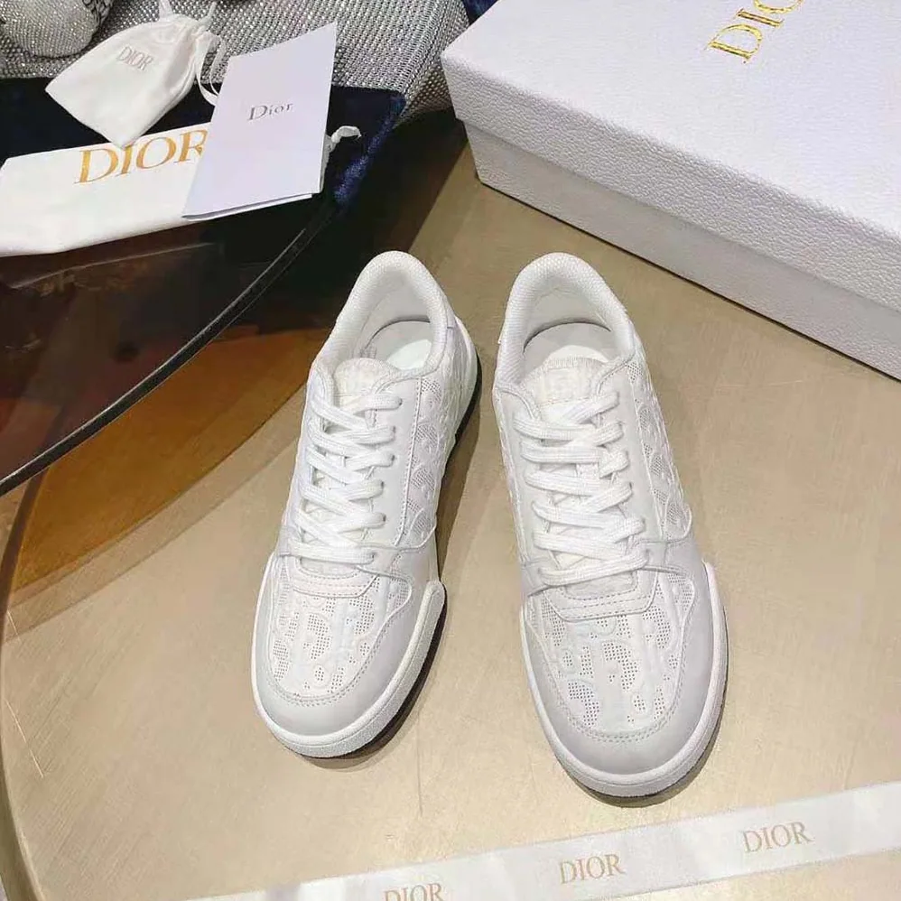 Dior One Sneaker White Dior Oblique Perforated Calfskin for Unisex Dior One Sneaker White Dior Oblique Perforated Calfskin for Unisex