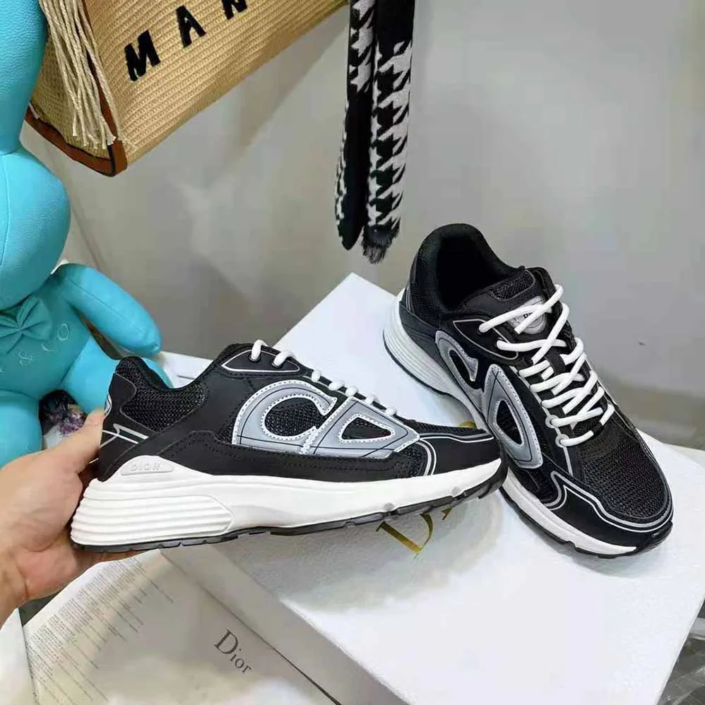 Dior B30 Sneaker Black Mesh and Technical Fabric for Men Dior B30 Sneaker Black Mesh and Technical Fabric for Men